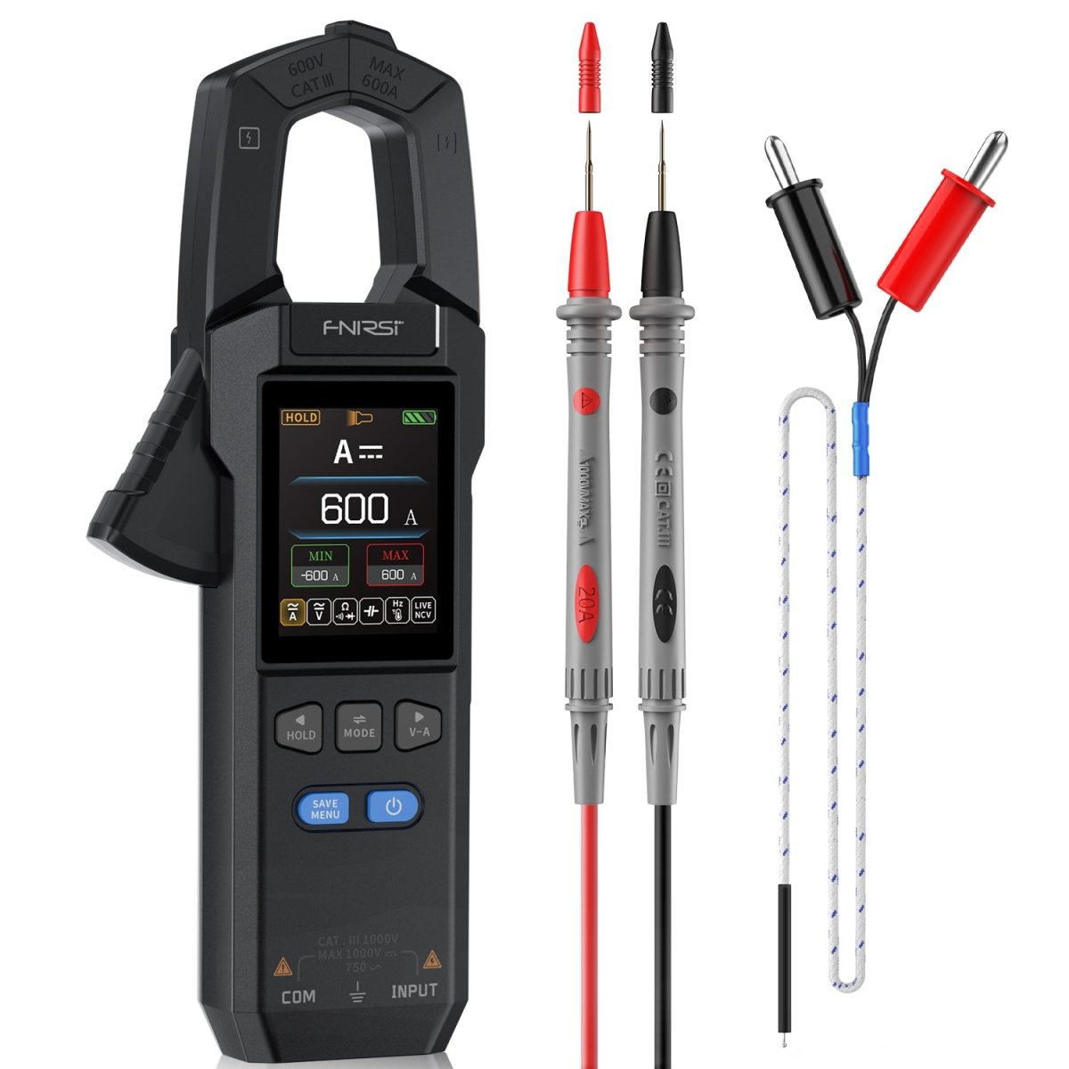 DMC 100 Clamp Type Digital Multimeter 2 Inch HD Color Screen FNIRSI