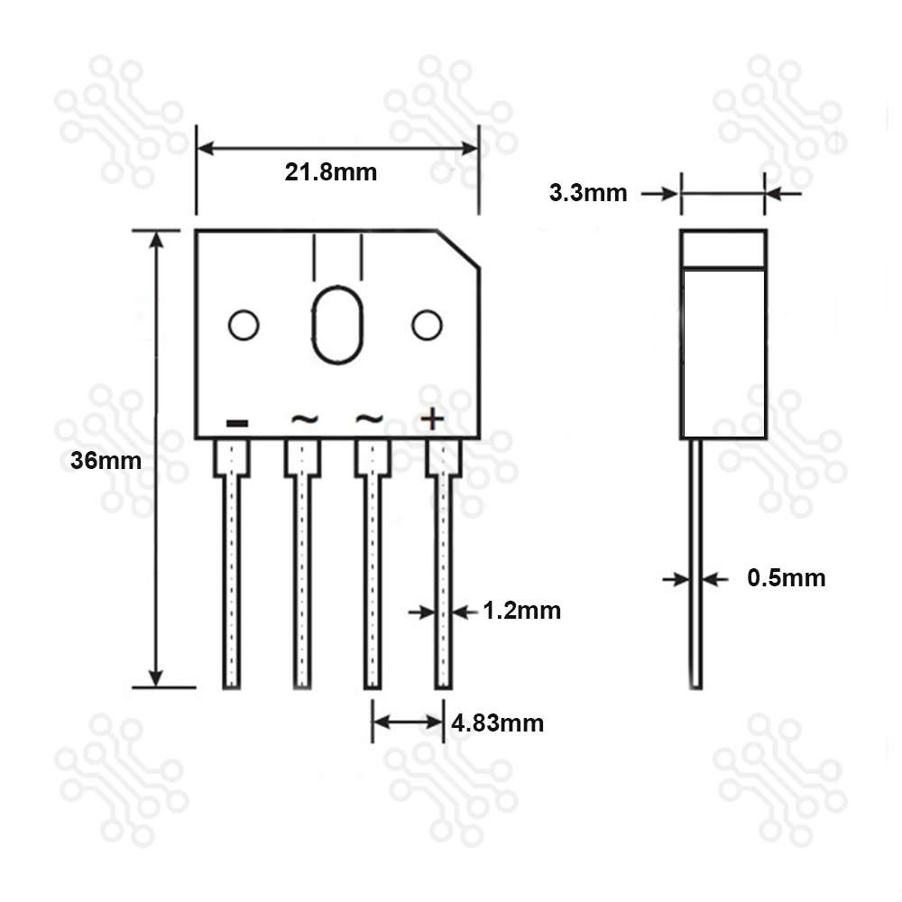 GBU810 8A 1000V Bridge Rectifier in Bangladesh