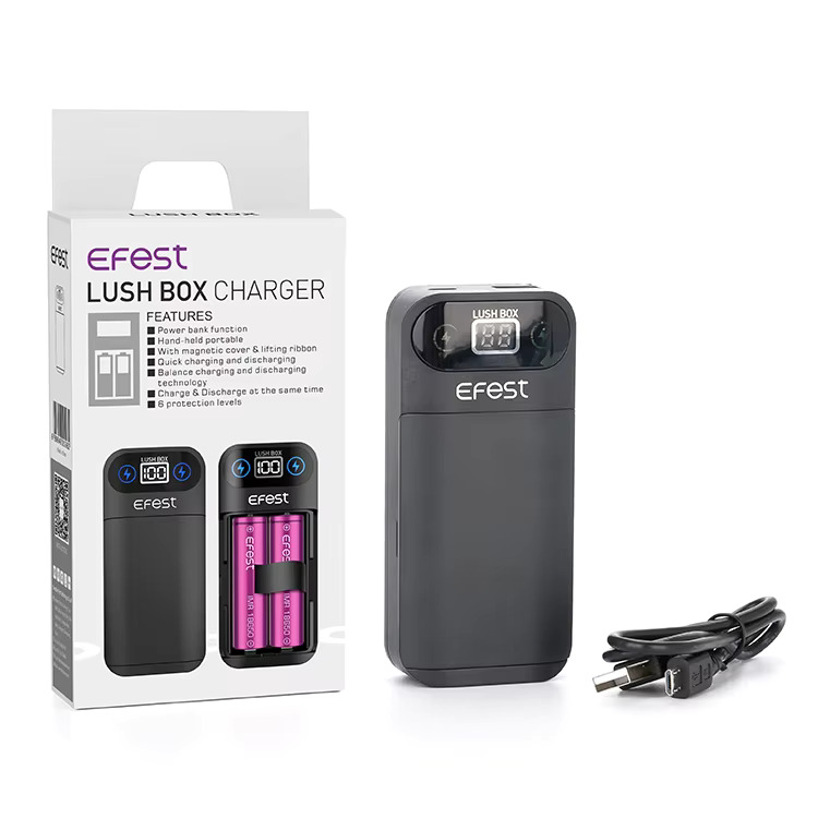 EFEST LUSH Box Charger With Portable Power Bank
