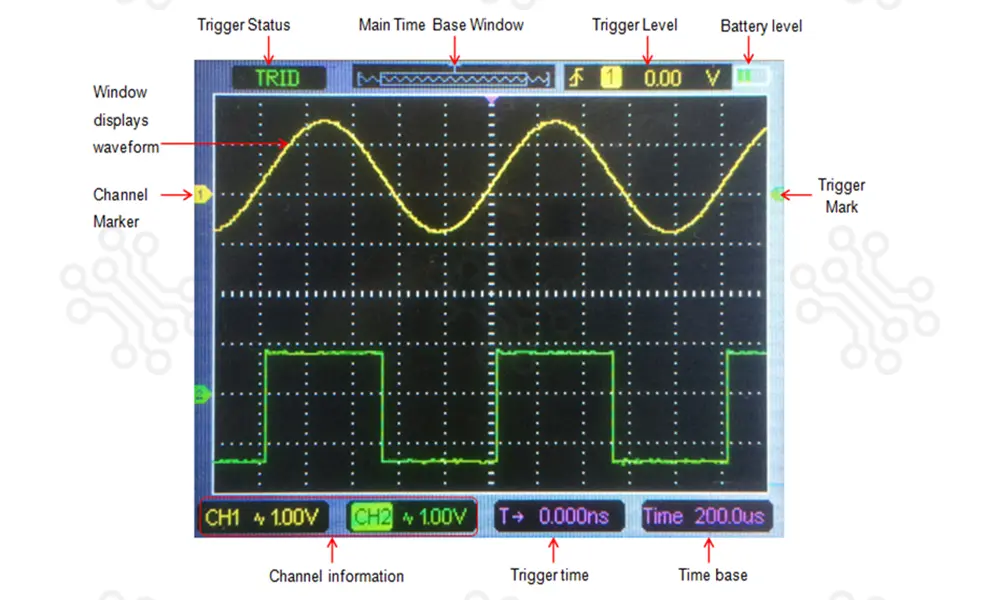 Hantek 2D72 Digital Oscilloscope 70MHz 2Channels in Bangladesh