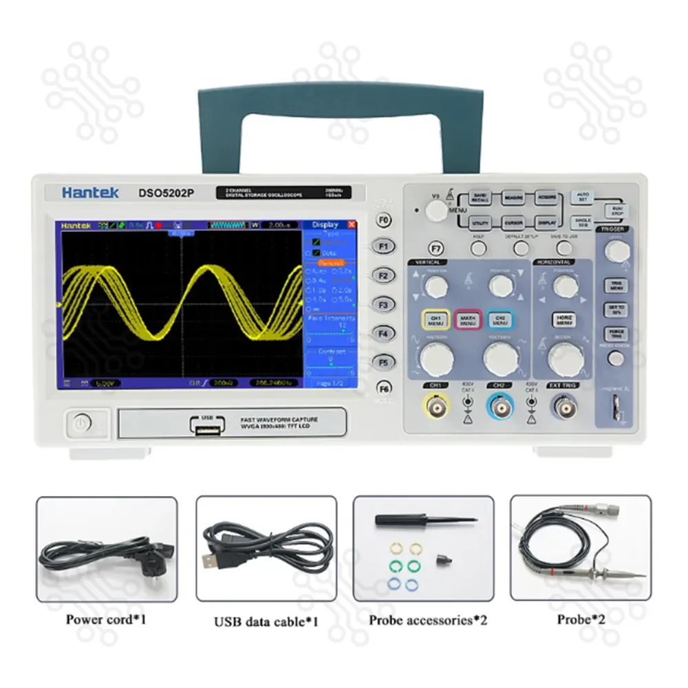 Hantek DSO5202P Digital Oscilloscope 200MHz 2Channels in Bangladesh