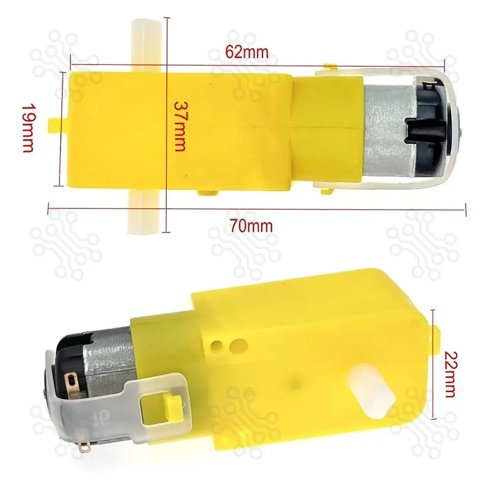 Hobby Gearmotor 6V TT Dual Shaft BO Motor in Bangladesh
