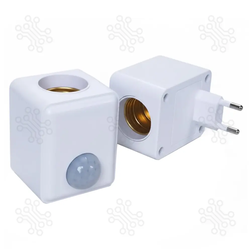 Human Body Motion Sensor Light Holder Plug In E27