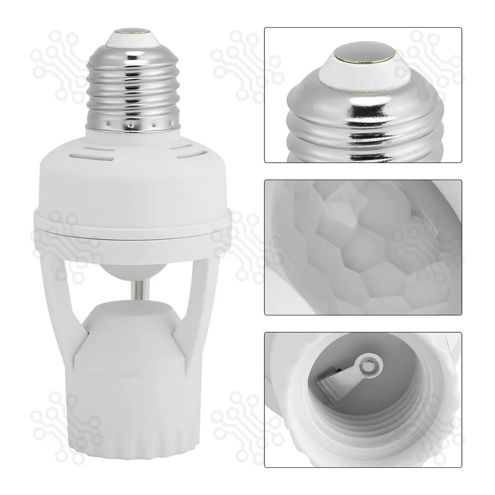 Human Infrared Motion Sensor Bulb Holder E27 in Bangladesh