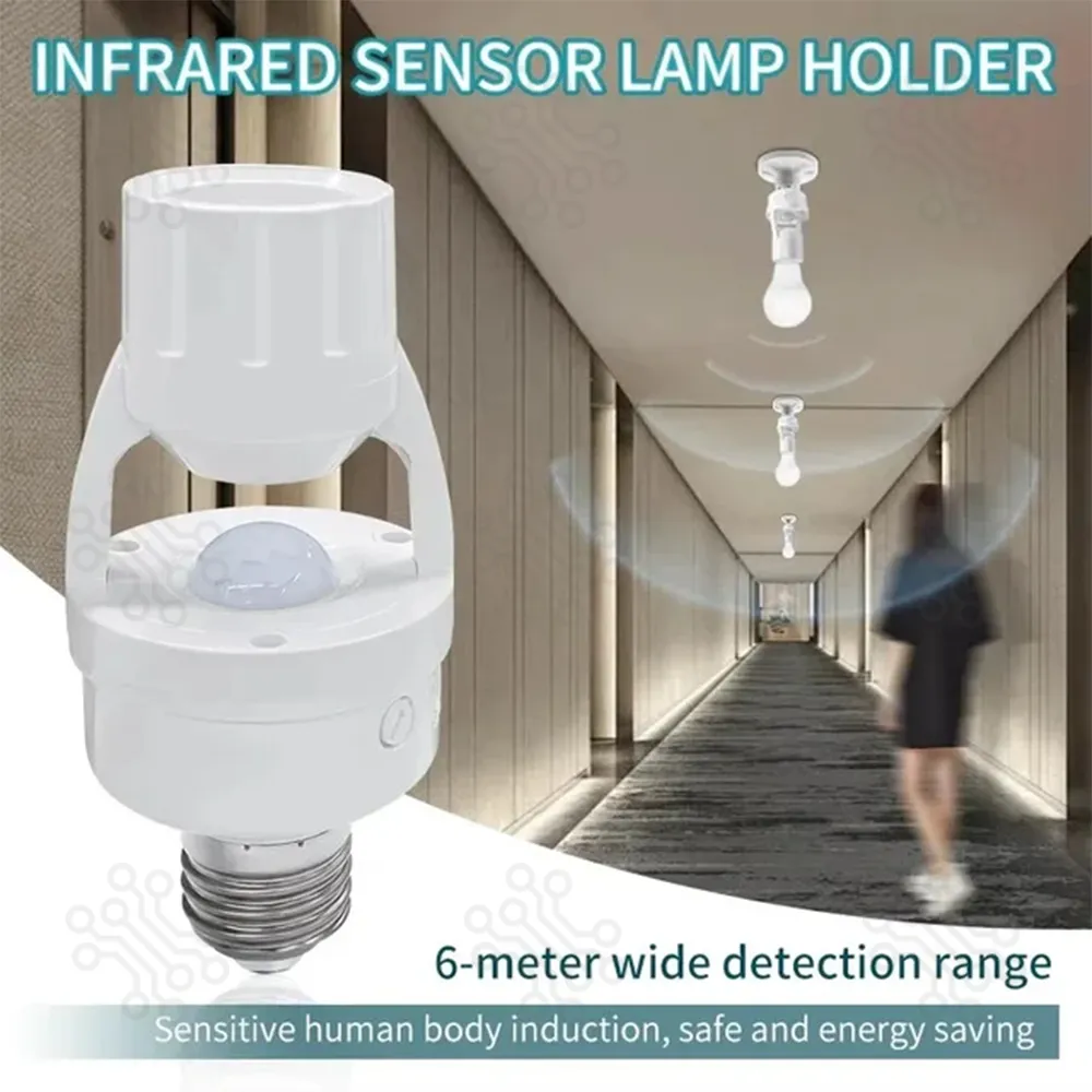 Human Infrared Motion Sensor Bulb Holder E27 in Bangladesh