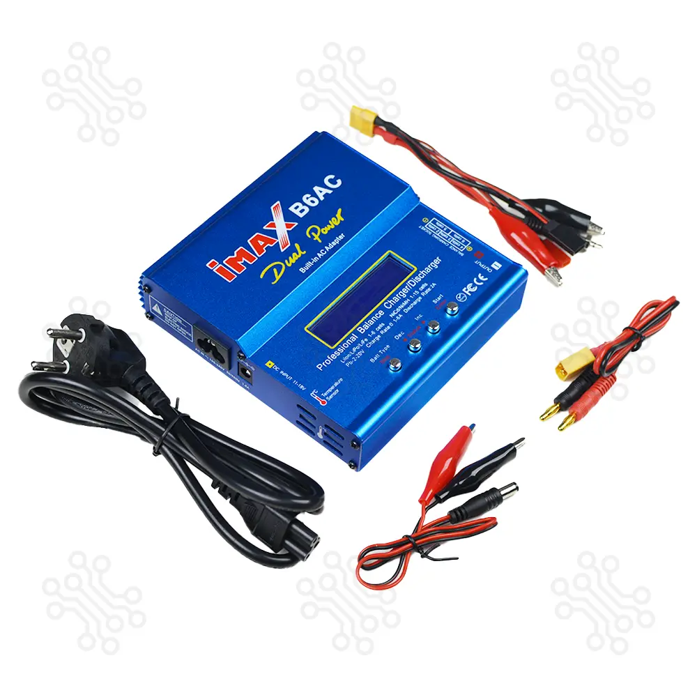 IMAX B6 AC Charger Discharger 1 to 6 Cells Dual Power 80W