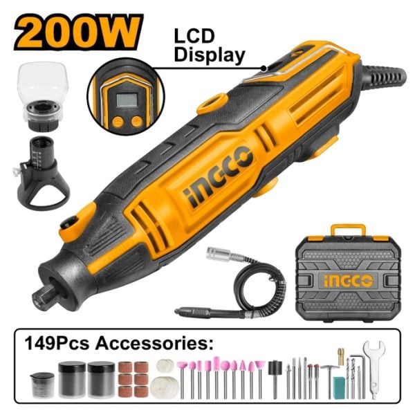 INGCO MG2008 Mini Grinder 200W With LCD Display in Bangladesh