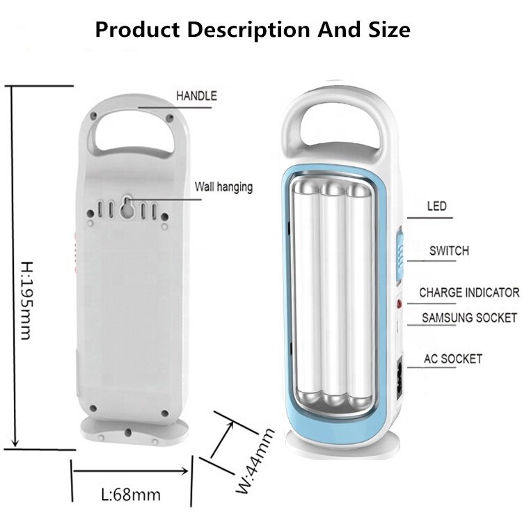 Joykaly YG 7925TB Rechargeable LED Emergency Charger Light in Bangladesh