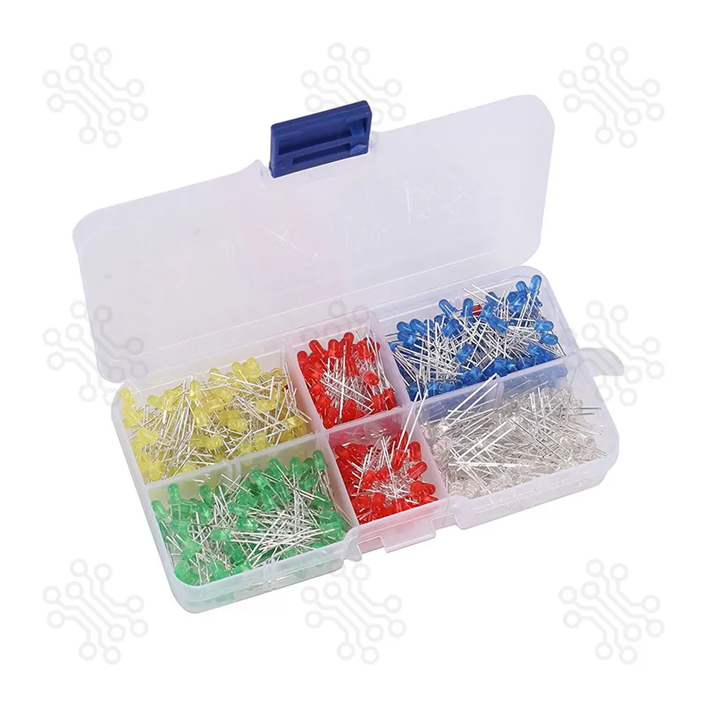 LED 3mm Five Colors 500PCS Box Set in Bangladesh