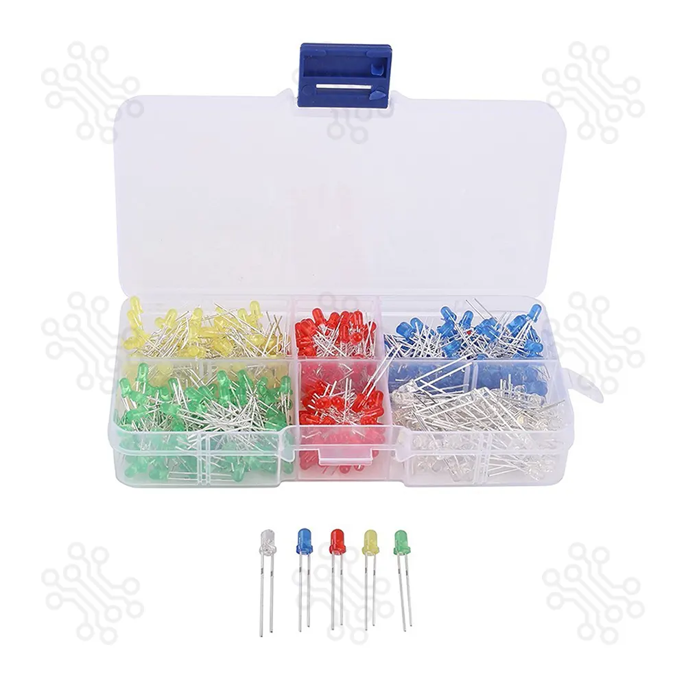 LED 3mm Five Colors 500PCS Box Set in Bangladesh