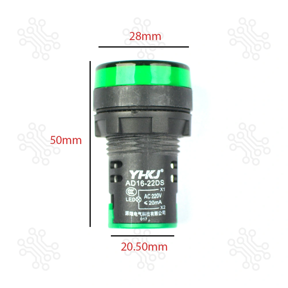 LED Signal Indicator Light Lamp Green 220V in Bangladesh