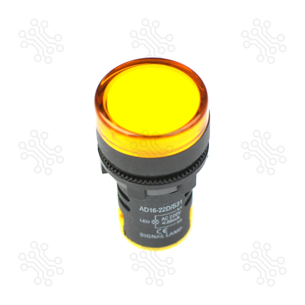 LED Signal Indicator Light Lamp Yellow 220V in Bangladesh