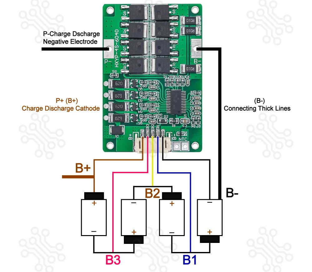 LifePo4 4S 12.8V Lithium Iron Phosphate Battery Protection Board in Bangladesh