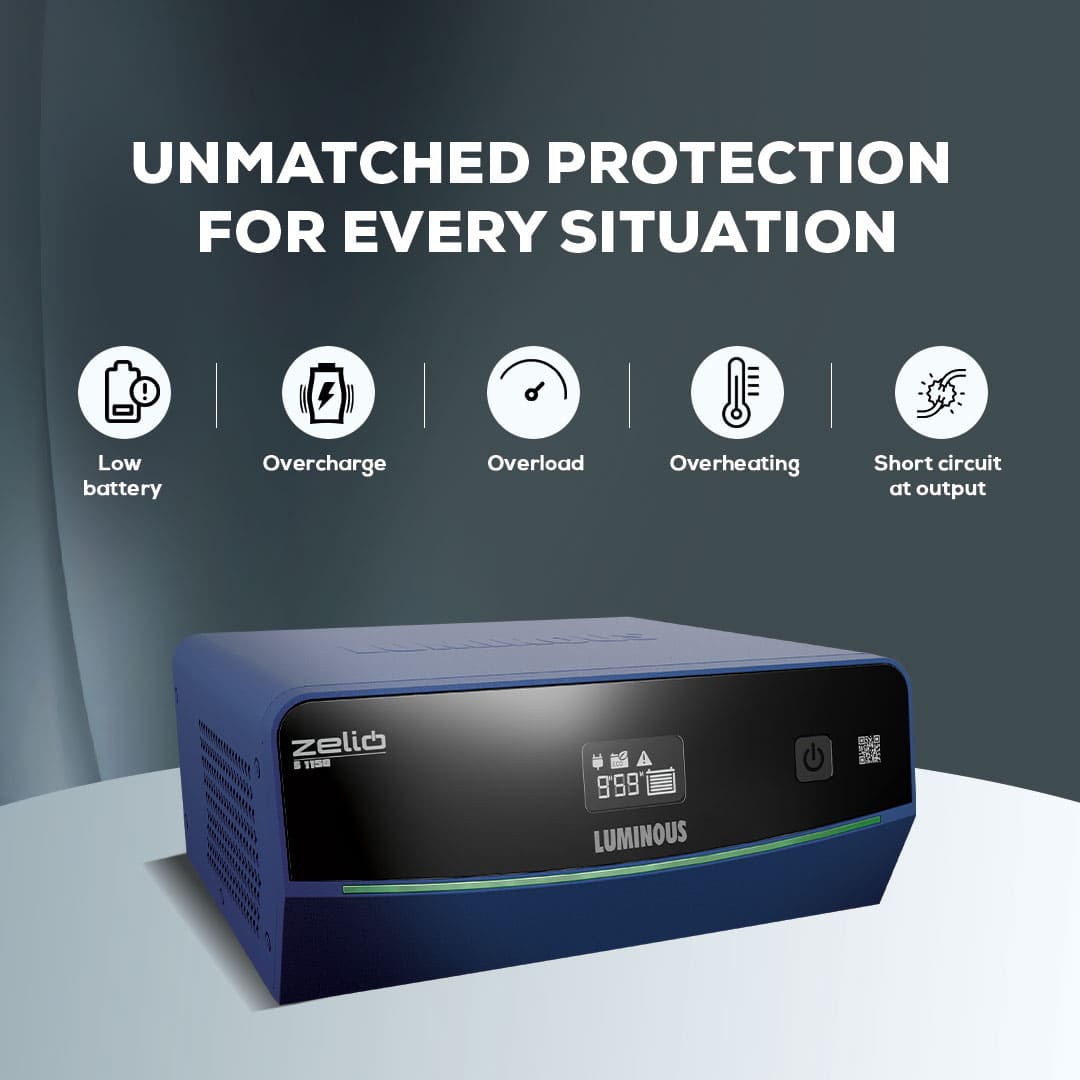 Luminous Zelio S 1150 900VA Pure Sine Wave Inverter IPS 756W in Bangladesh