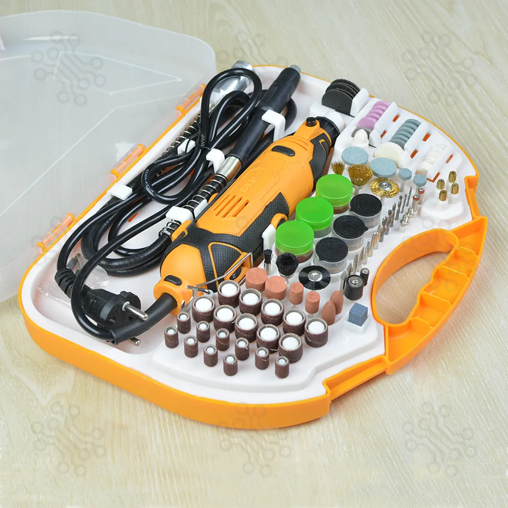 Dera 180W Mini Hand Drill Rotary Die Grinder Set 185Pcs in Bangladesh