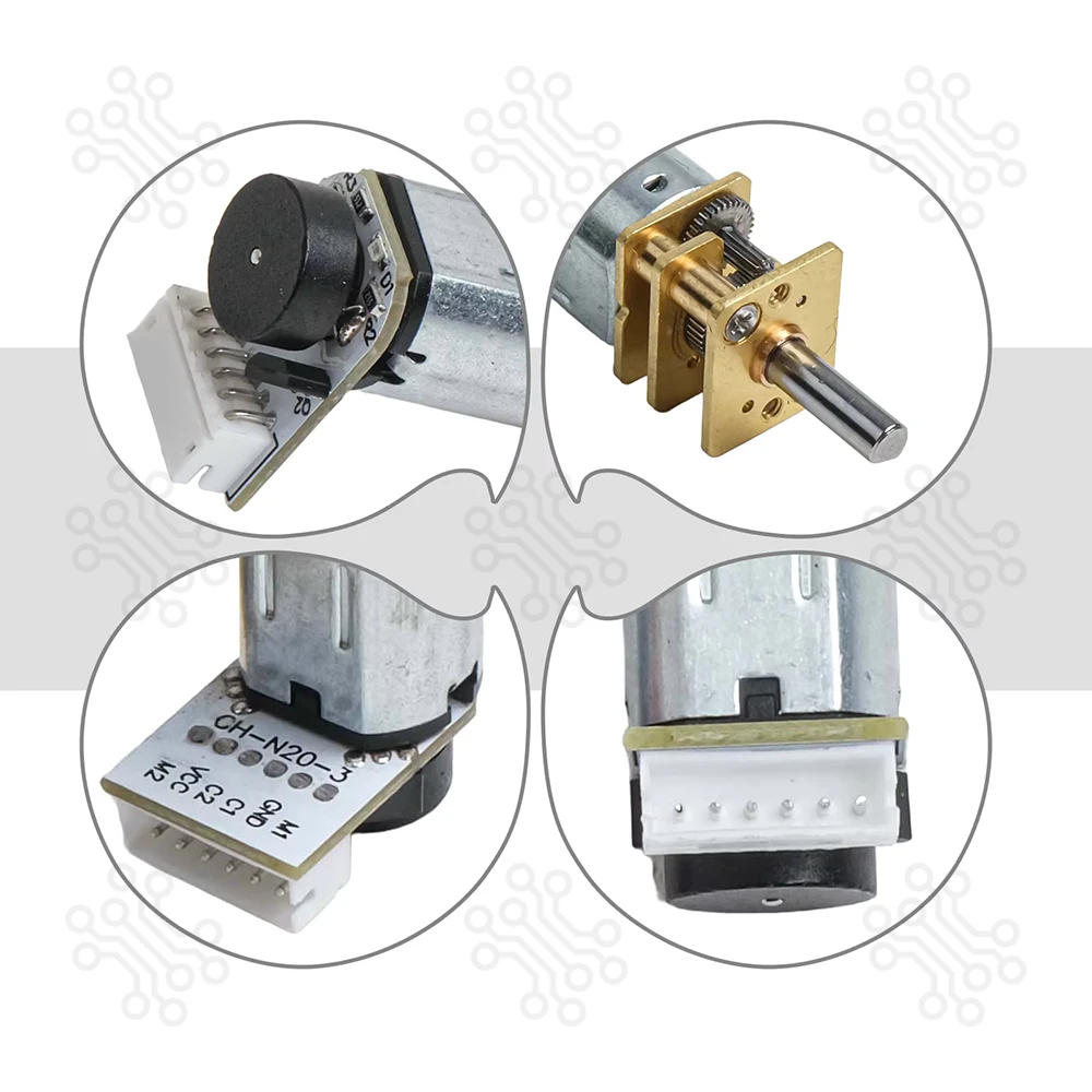 GA12 N20 12V 3000RPM Micro Metal DC Gear Motor with Encoder in Bangladesh