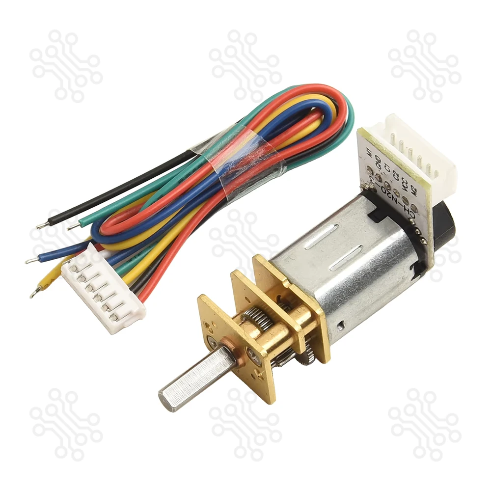 GA12 N20 12V 3000RPM Micro Metal DC Gear Motor with Encoder in Bangladesh
