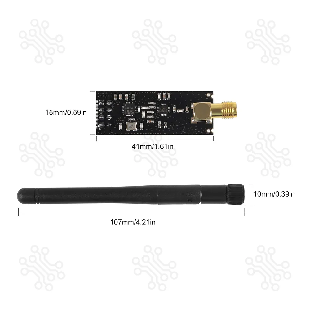 NRF24L01 2.4GHz Wireless Module With Antenna in Bangladesh
