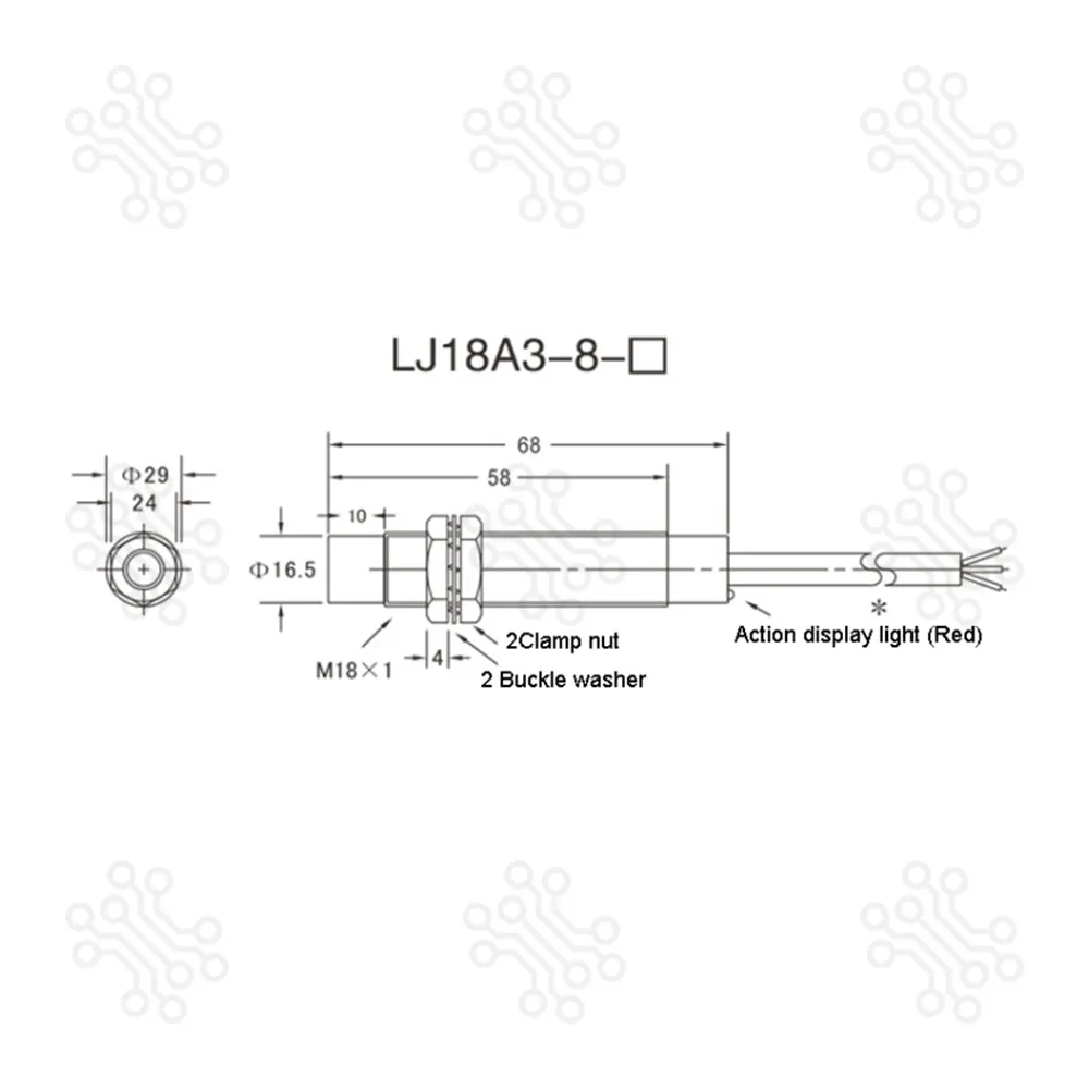 Normally Open Sensor Inductive M18 Proximity Switch DC NPN 3 Wire in Bangladesh