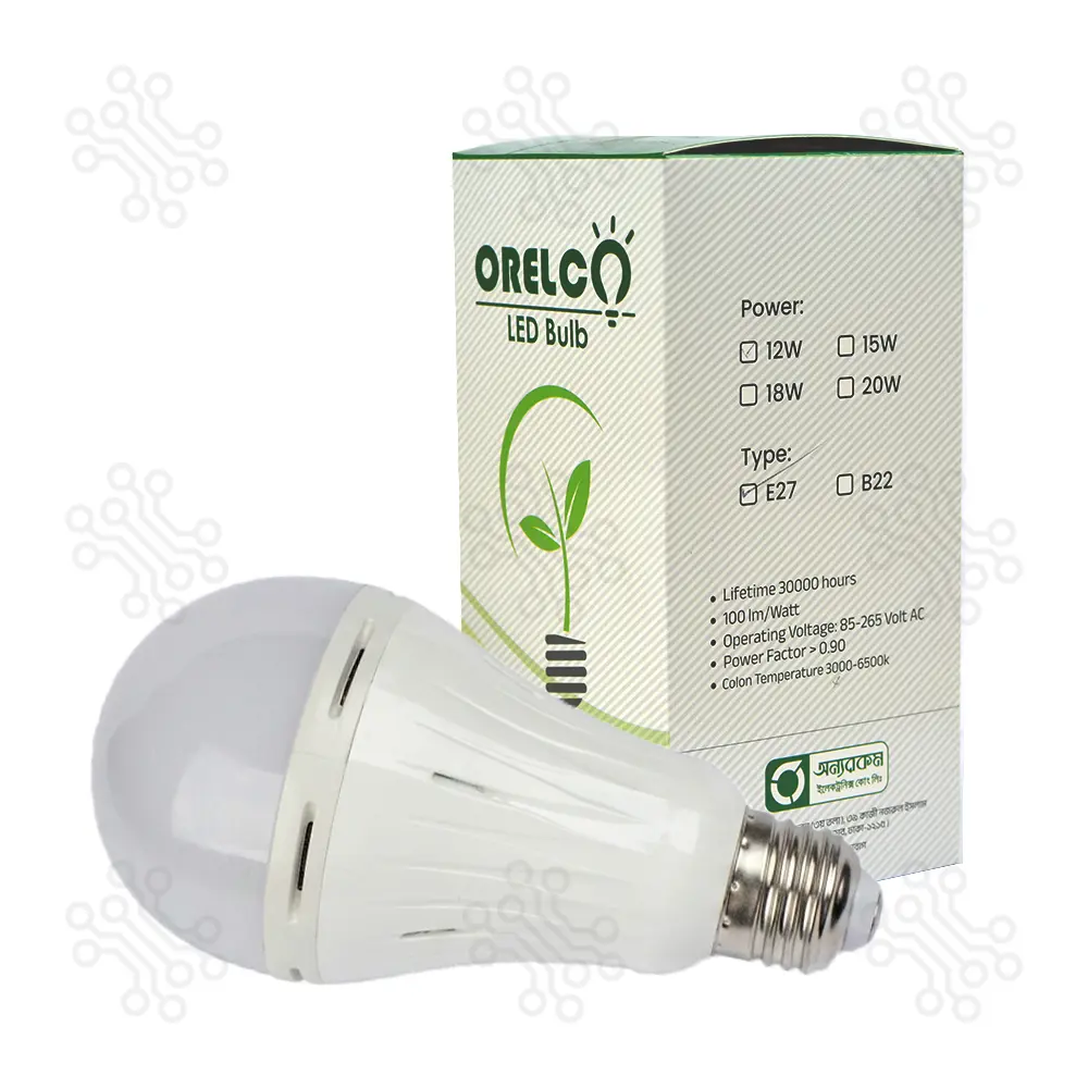 Orelco AC DC Rechargeable Led Bulb 12W E27
