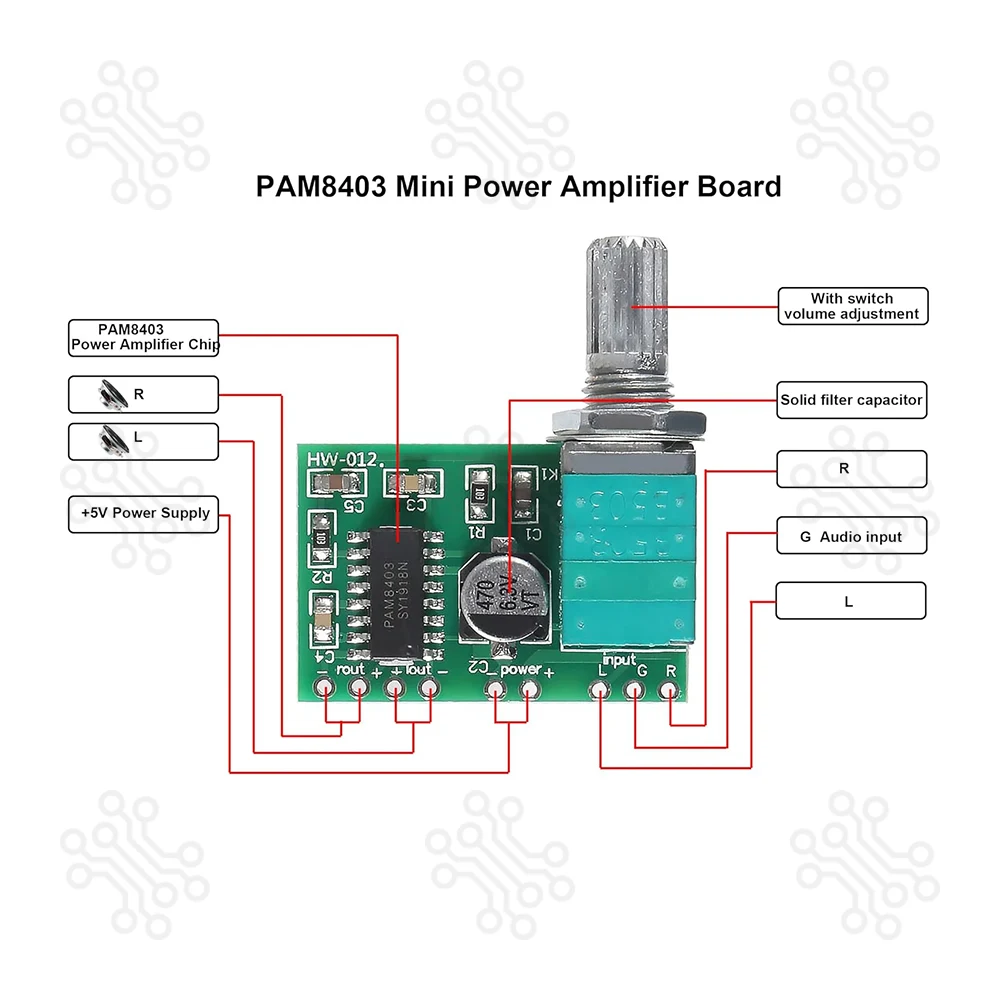 PAM8403 Mini Digital Amplifier Board in Bangladesh