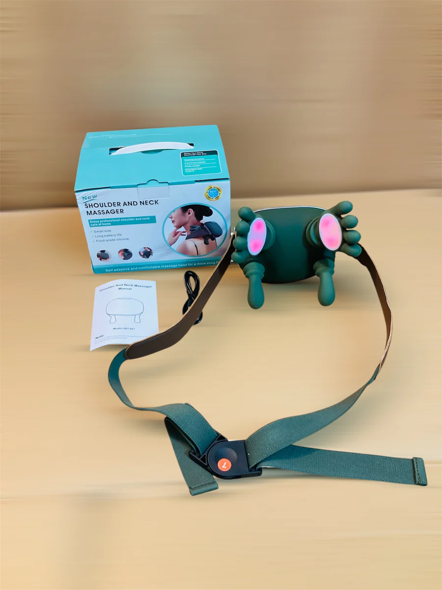 Portable Rechargeable Wireless Neck and Shoulder Heating Massager BLD 550 in Bangladesh