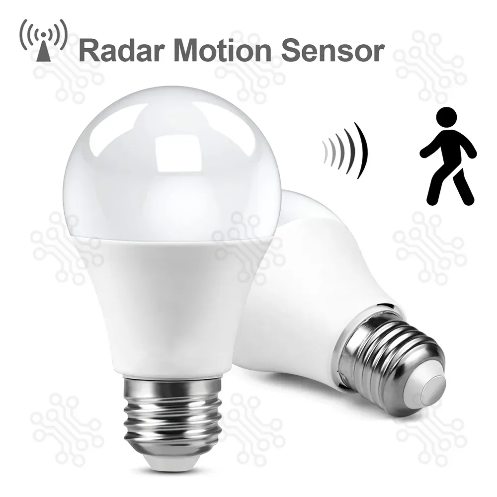 Radar Motion Sensor Bulb 15W E27