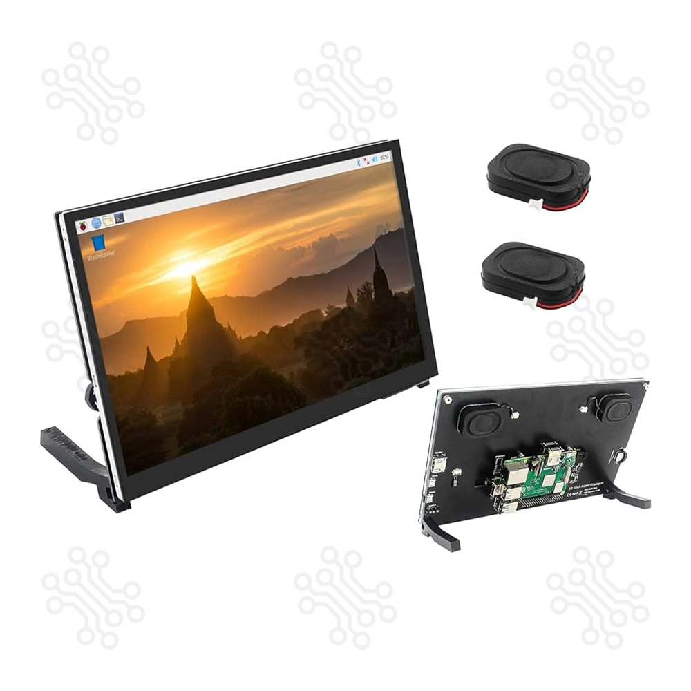 Raspberry Pi IPS LCD Capacitive Touch Screen HDMI Display Built in Dual Speakers 