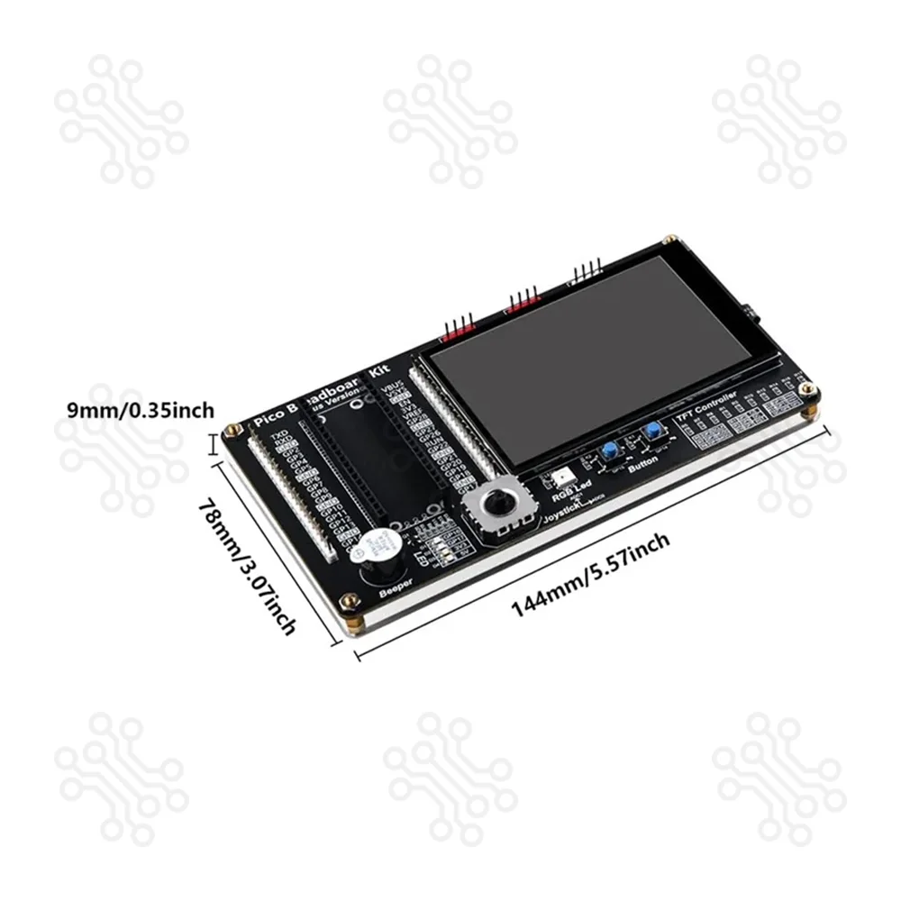 Raspberry Pi Pico Microcontroller Learning Board with Touch Display in Bangladesh