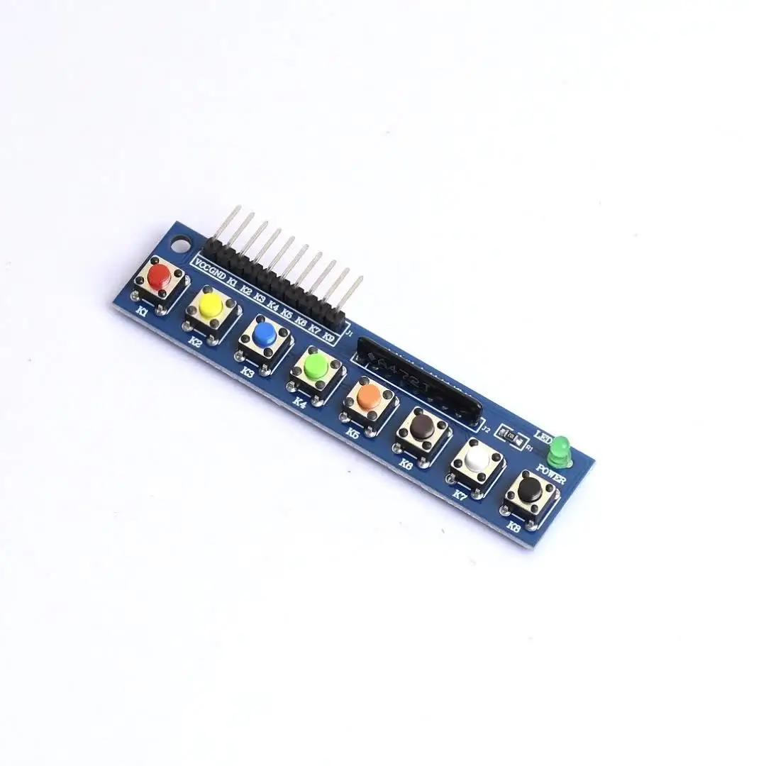 Button Module with LED Indicator 8 Key in Bangladesh