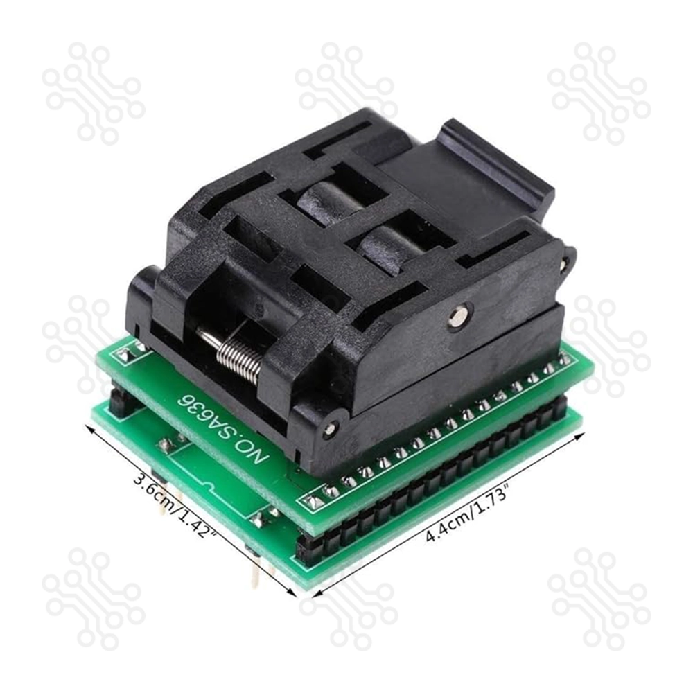 SMD Zif Socket 32 Pin QFP32 Adapter