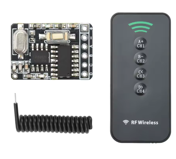 RF Remote Receiver Pair 4 Channel