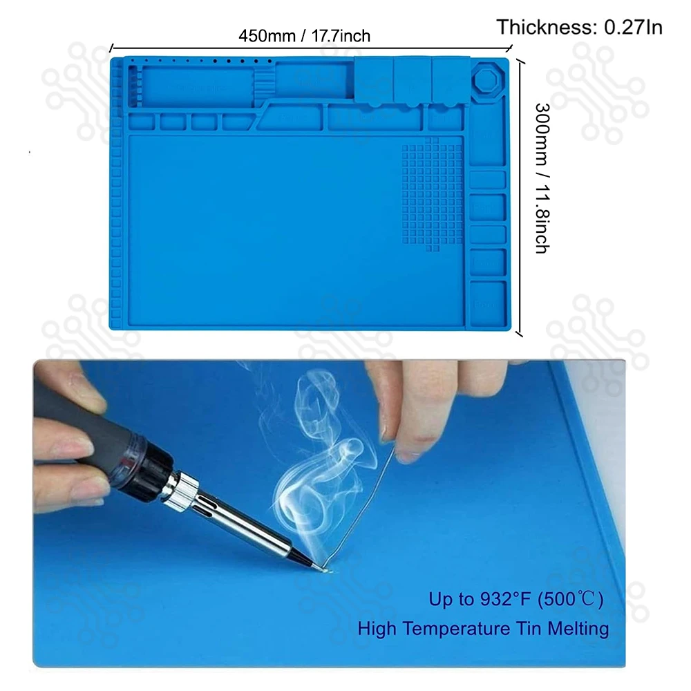 Silicone Soldering Mat Heat Insulation 450mmx300mm in Bangladesh