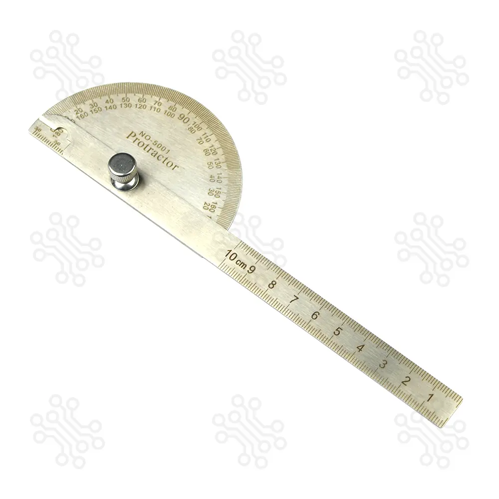 Stainless Steel Ruler Angle Protractor