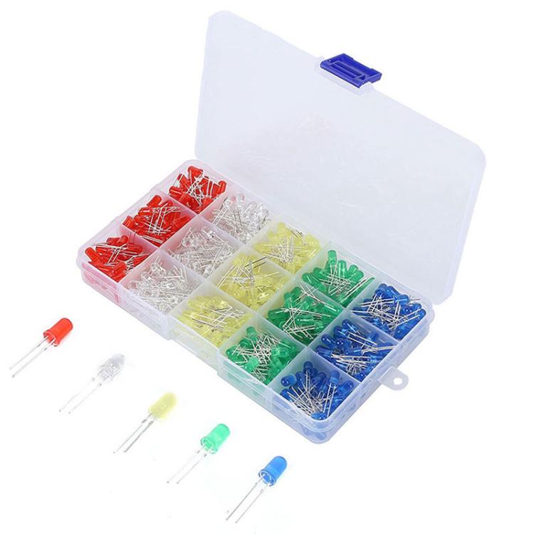 LED 5mm Five Colors 500PCS Box Set in Bangladesh