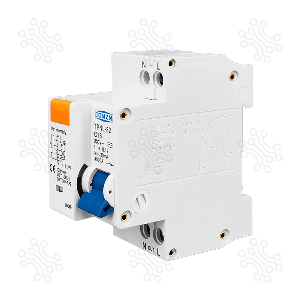TOMZN Residual Current Circuit Breaker RCBO MCB TPNL32 C16 in Bangladesh