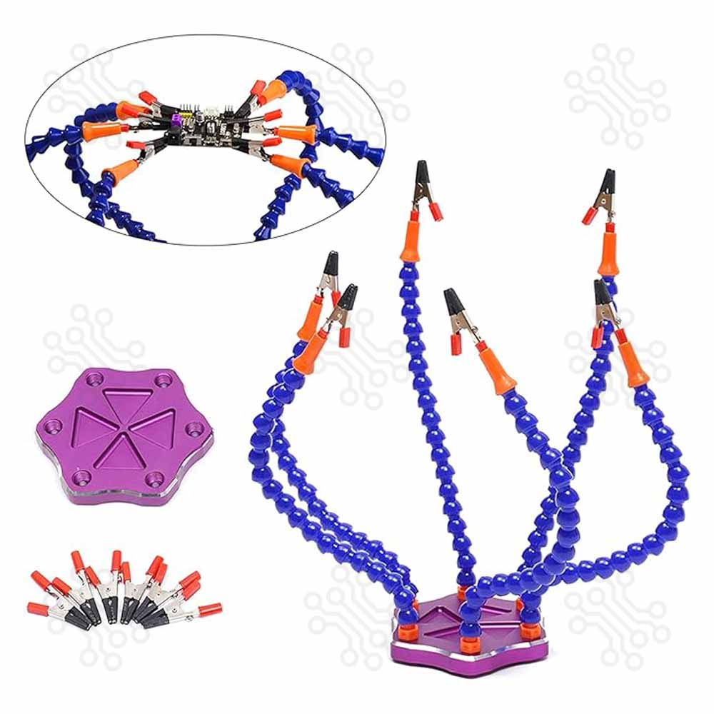 Third Hand Soldering PCB Holder Six Arms in Bangladesh