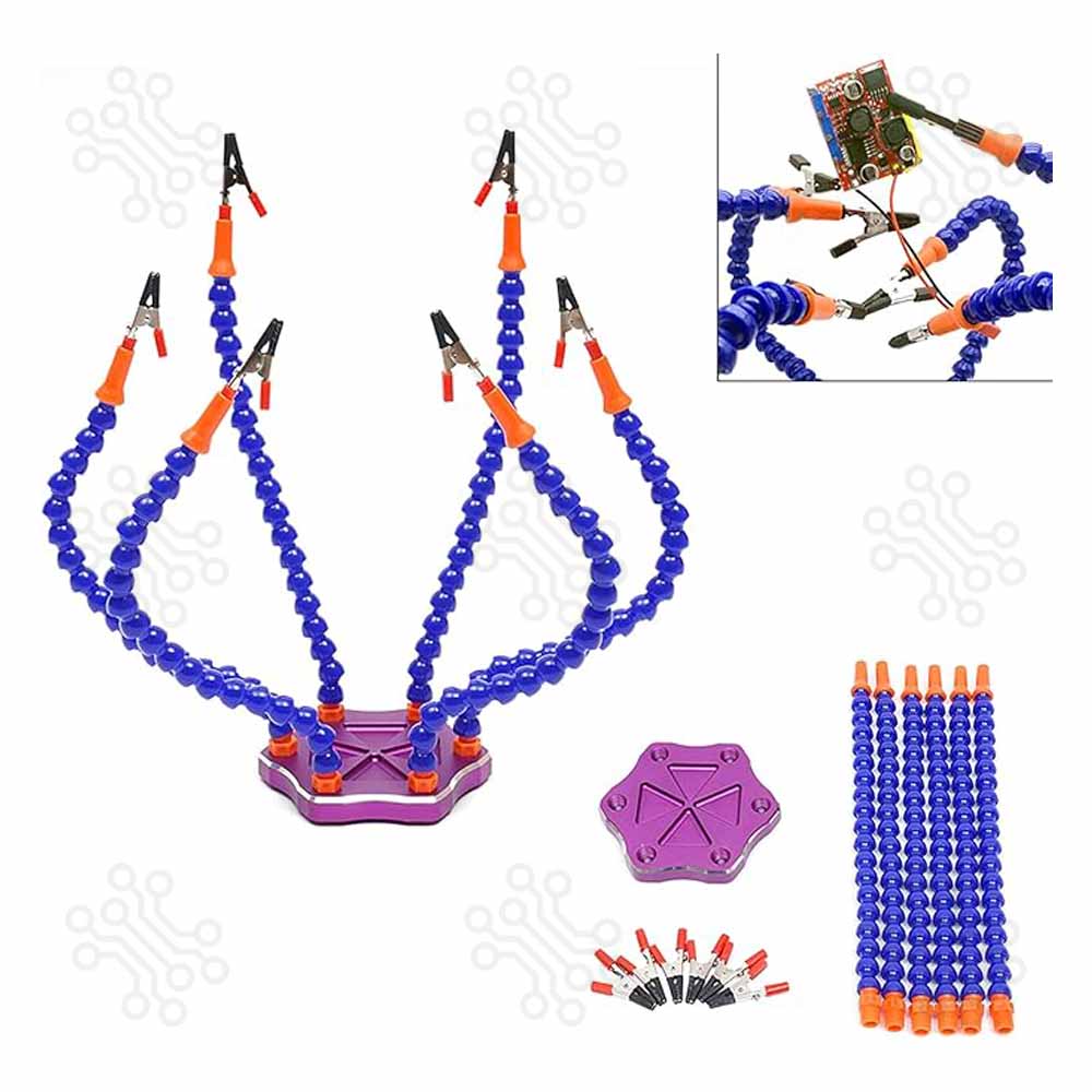 Third Hand Soldering PCB Holder Six Arms in Bangladesh