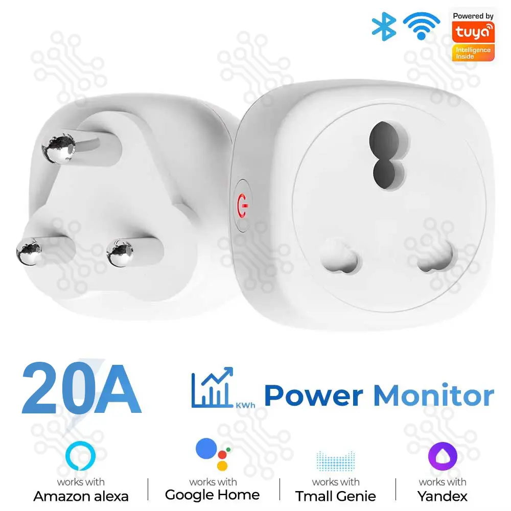 Tuya Wifi Smart Plug With Energy Monitoring 20A