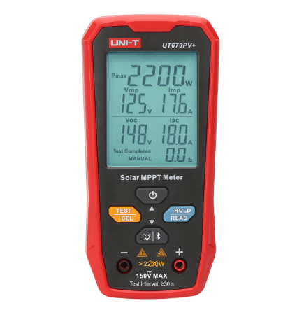 UNI T Solar MPPT Meter UT673PV+