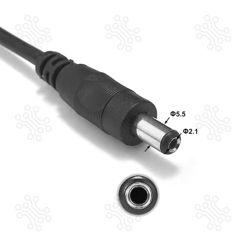 USB A to DC Power Jack 5.5mm 2.1mm Cable