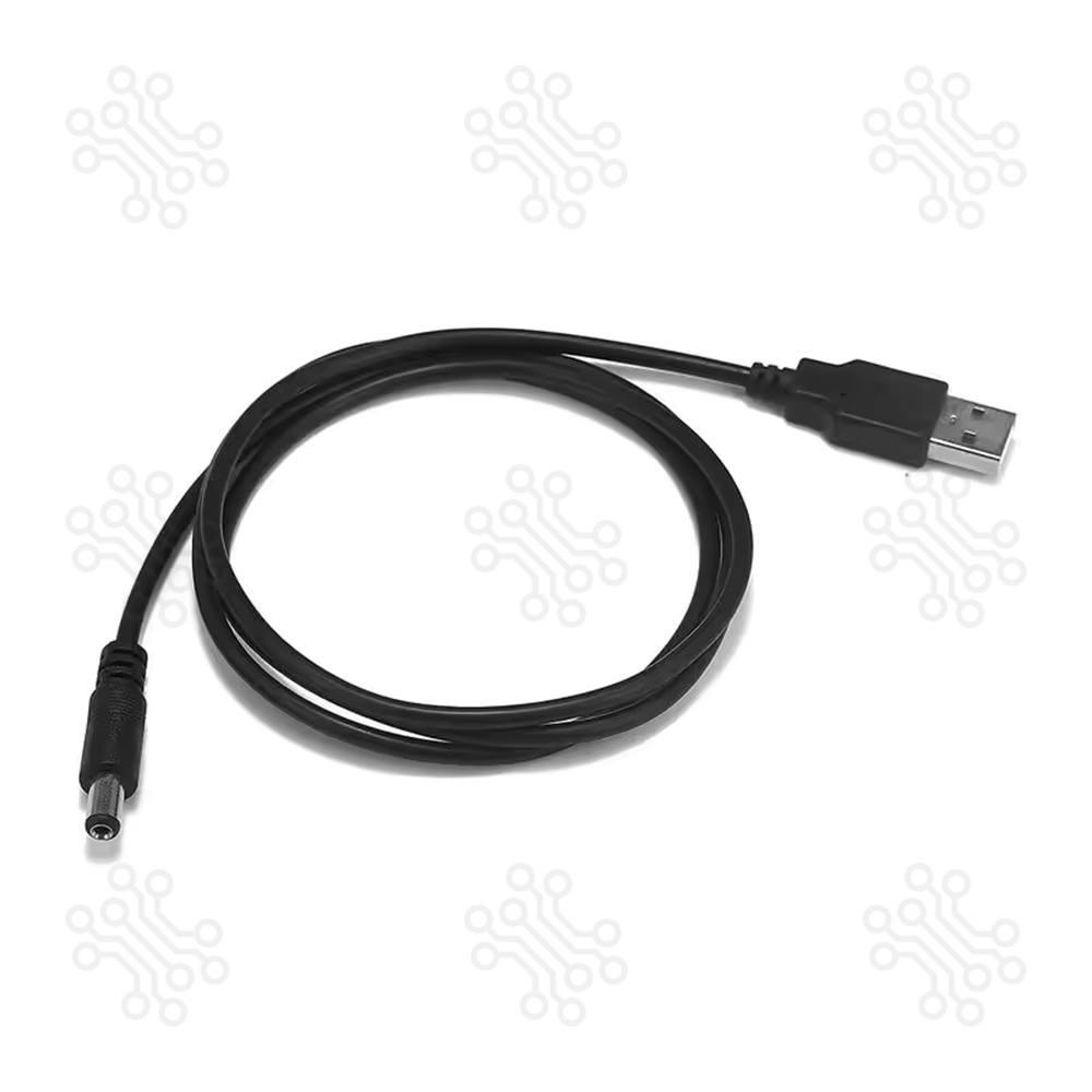 USB A to DC Power Jack 5.5mm 2.1mm Cable