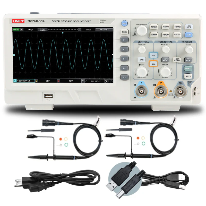 UNI T UTD2102CEX+ 100Mhz 2 Channel Digital Storage Oscilloscope in Bangladesh