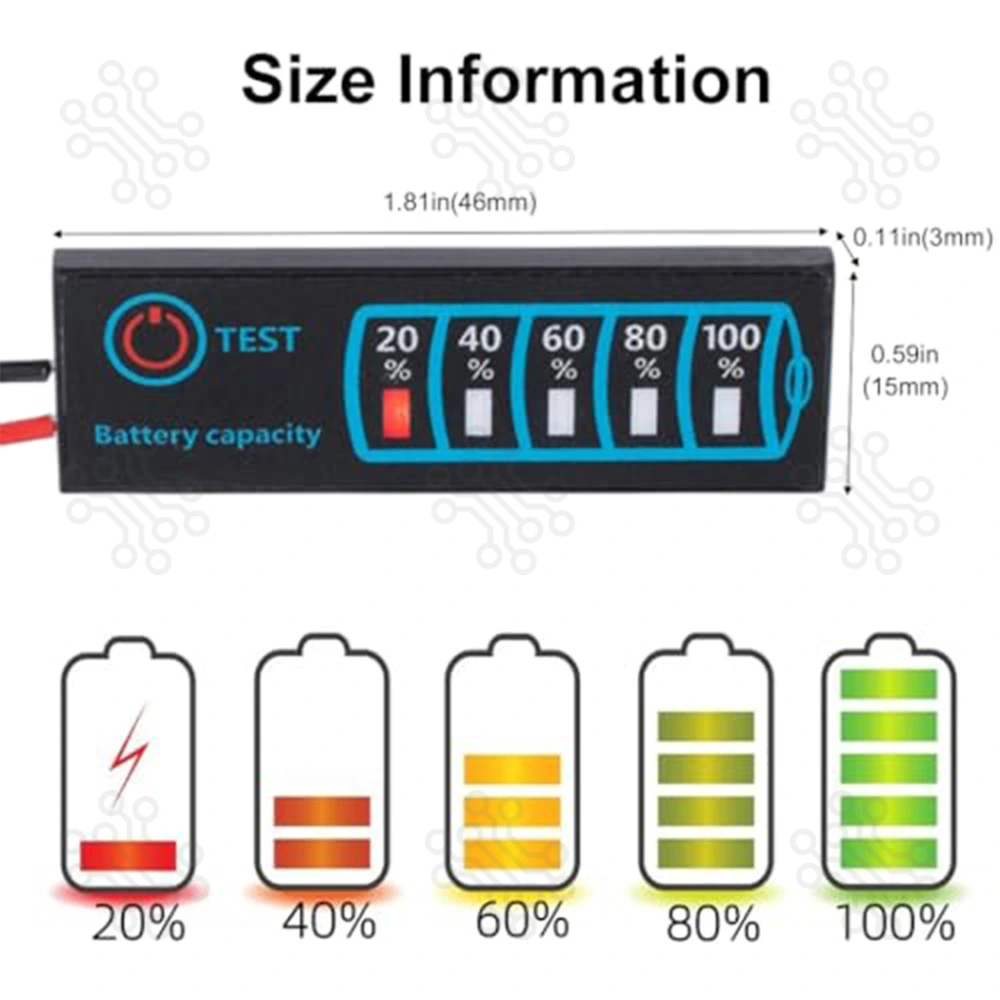 Universal Battery Capaity Level LED Indicator in Bangladesh
