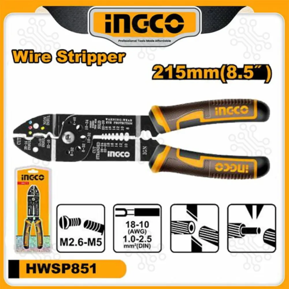 Wire Cutter with Stripper INGCO in Bangladesh