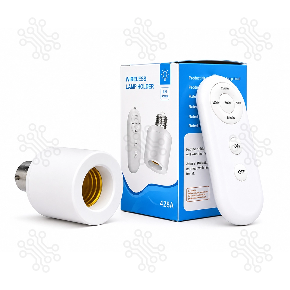 Wireless Remote Control Lamp Holder B22 to E27 in Bangladesh