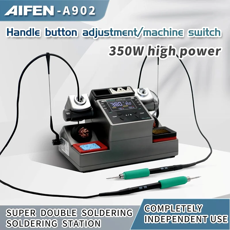 AIFEN A902 Double Soldering Station 350W for Mobile Phone Repair in Bangladesh