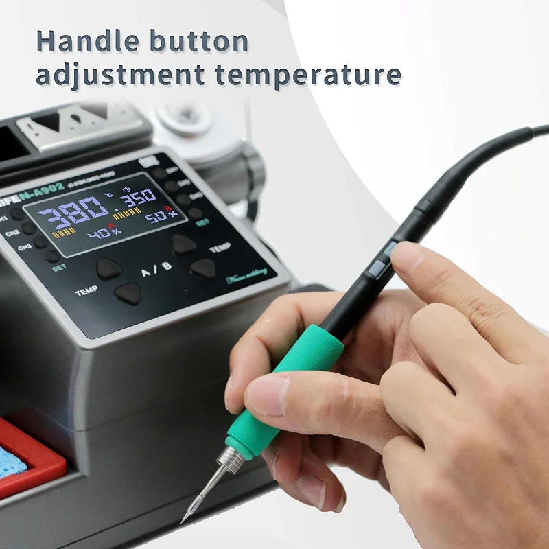AIFEN A902 Double Soldering Station 350W for Mobile Phone Repair in Bangladesh