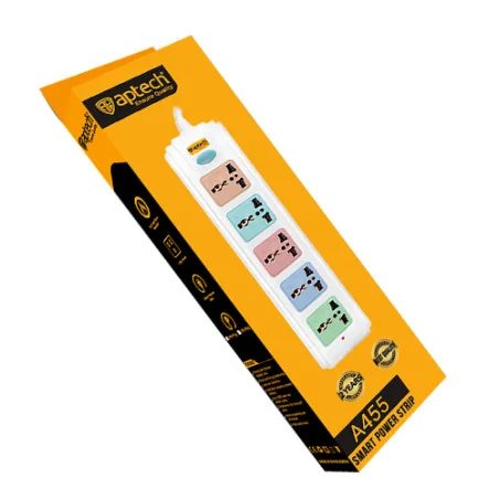 Aptech A455 Power Strip Multiplug Extension Socket 5 Port in Bangladesh