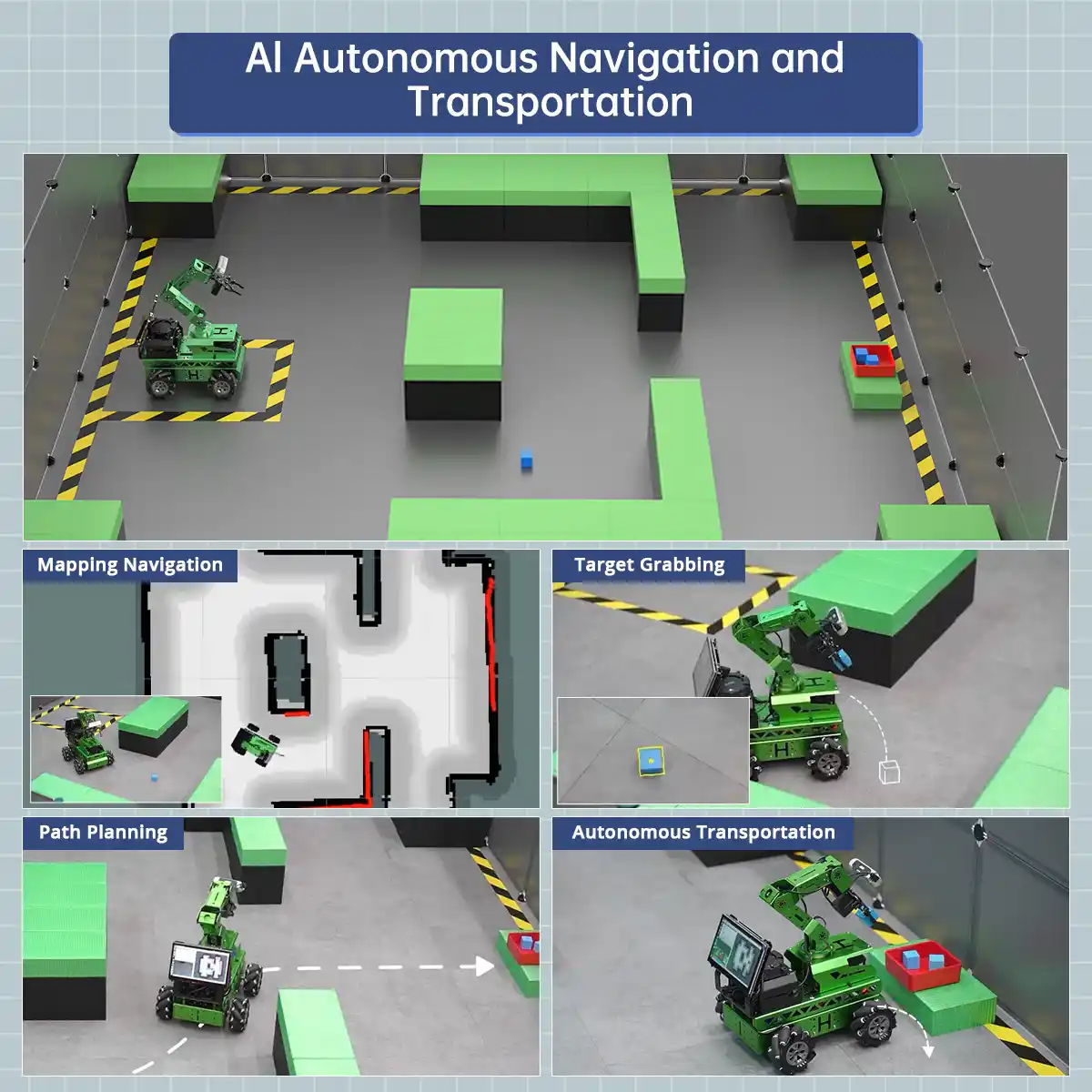 Hiwonder jetRover robot car with robotic arm, mecanum chassis in Bangladesh